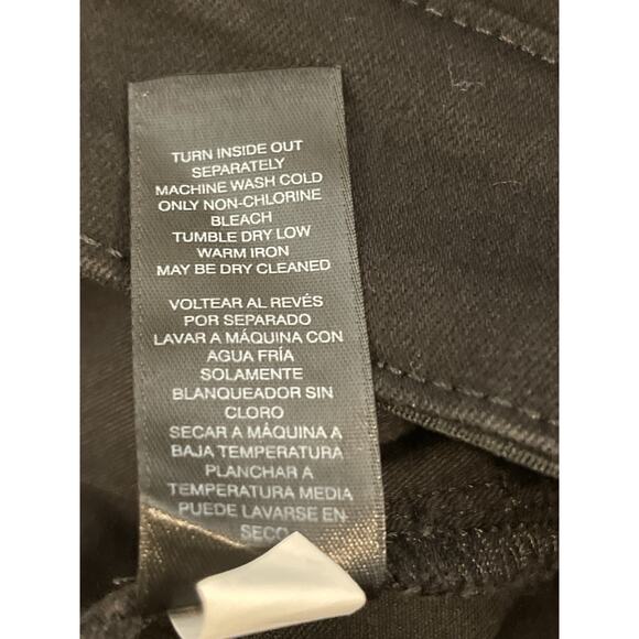 White House Black Market Jeans Women 00 Black Denim High Rise Slim Fit Old Money - Picture 4 of 7